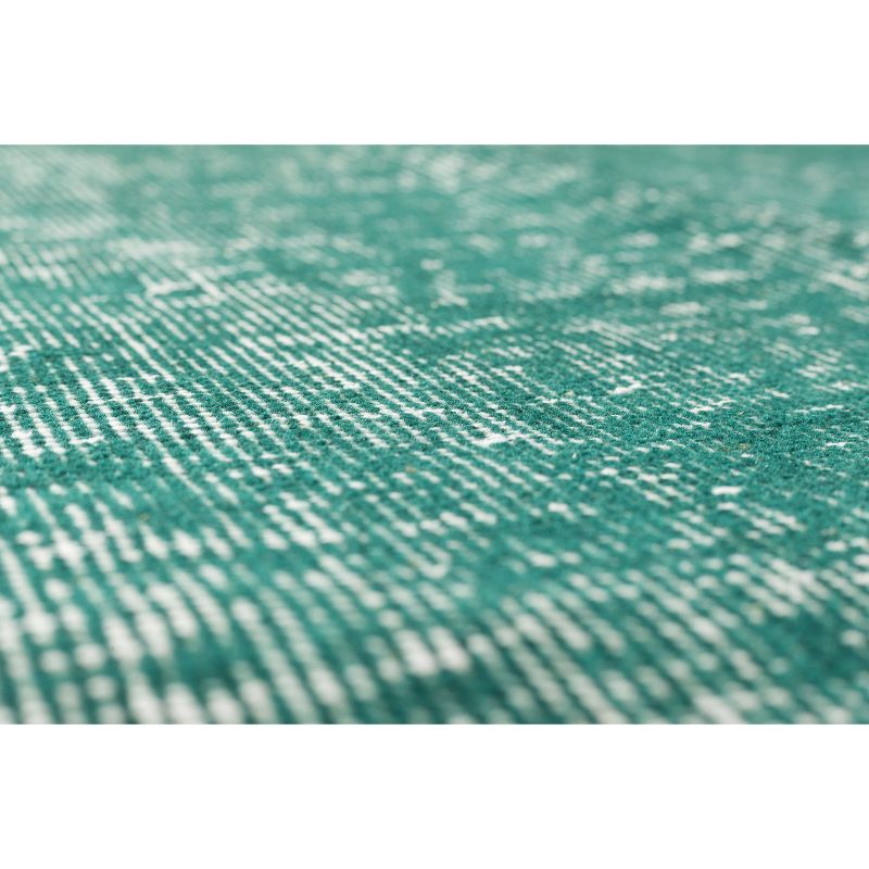 4'7"x12'3" Vintage One-of-a-Kind Bui Rug Green - Revival Rugs