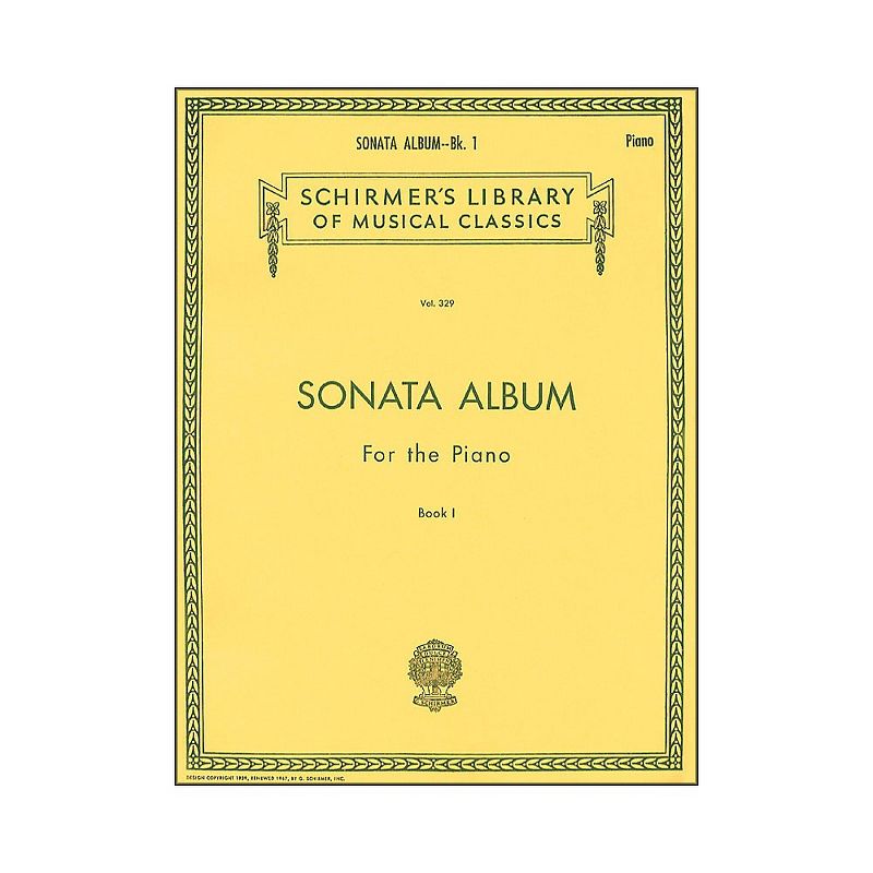 G. Schirmer Sonata Album Book 1 for Piano - 15 Sonatas By Haydn, Mozart And Beethoven