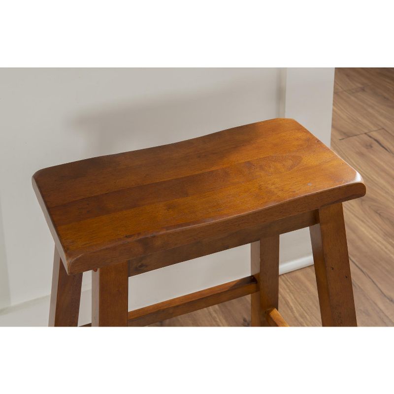 Powell Furniture Honey Brown Counter Stool