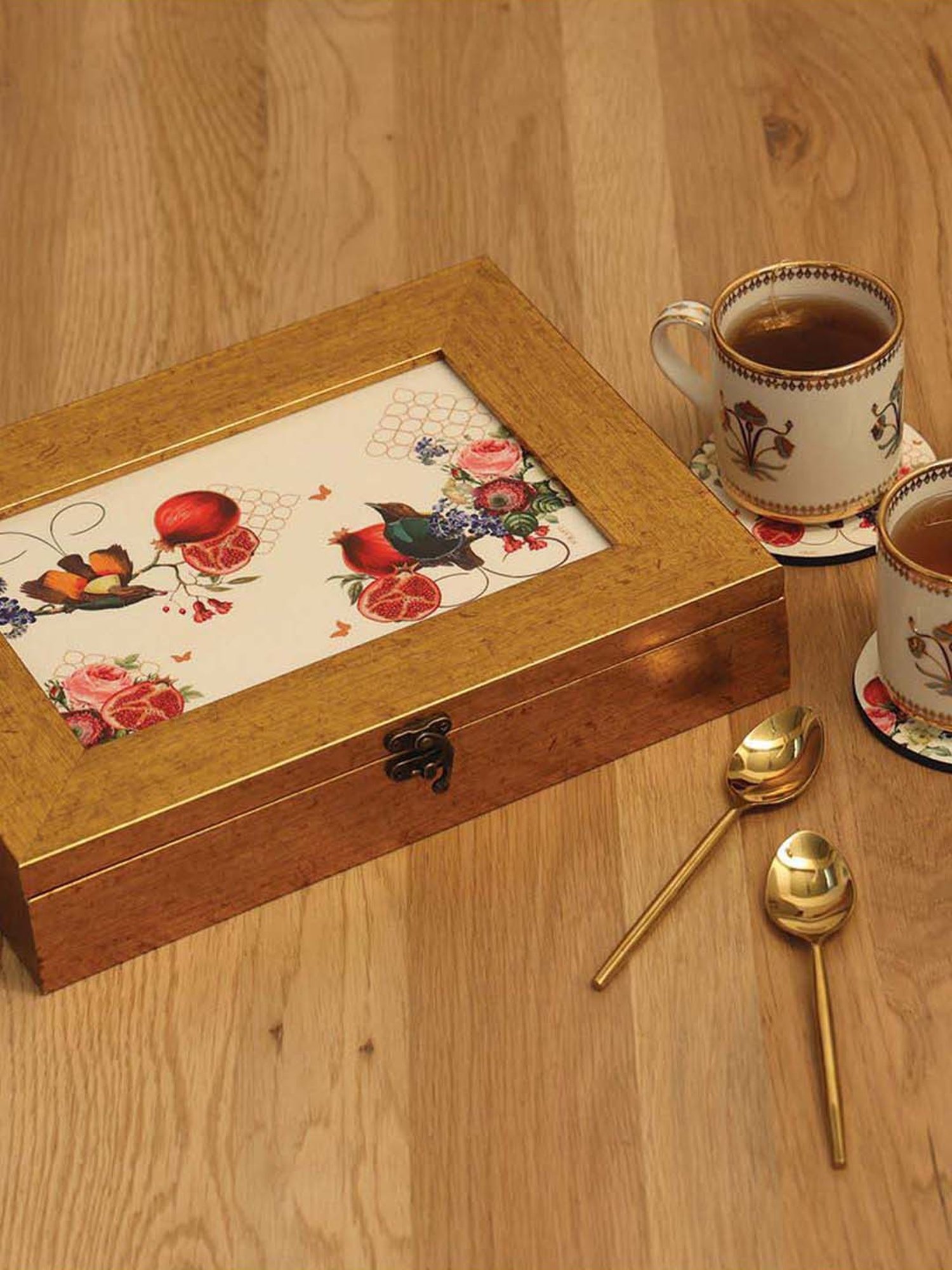 ICRAFT Multicolor Mdf Blossom Series Multipurpose Box