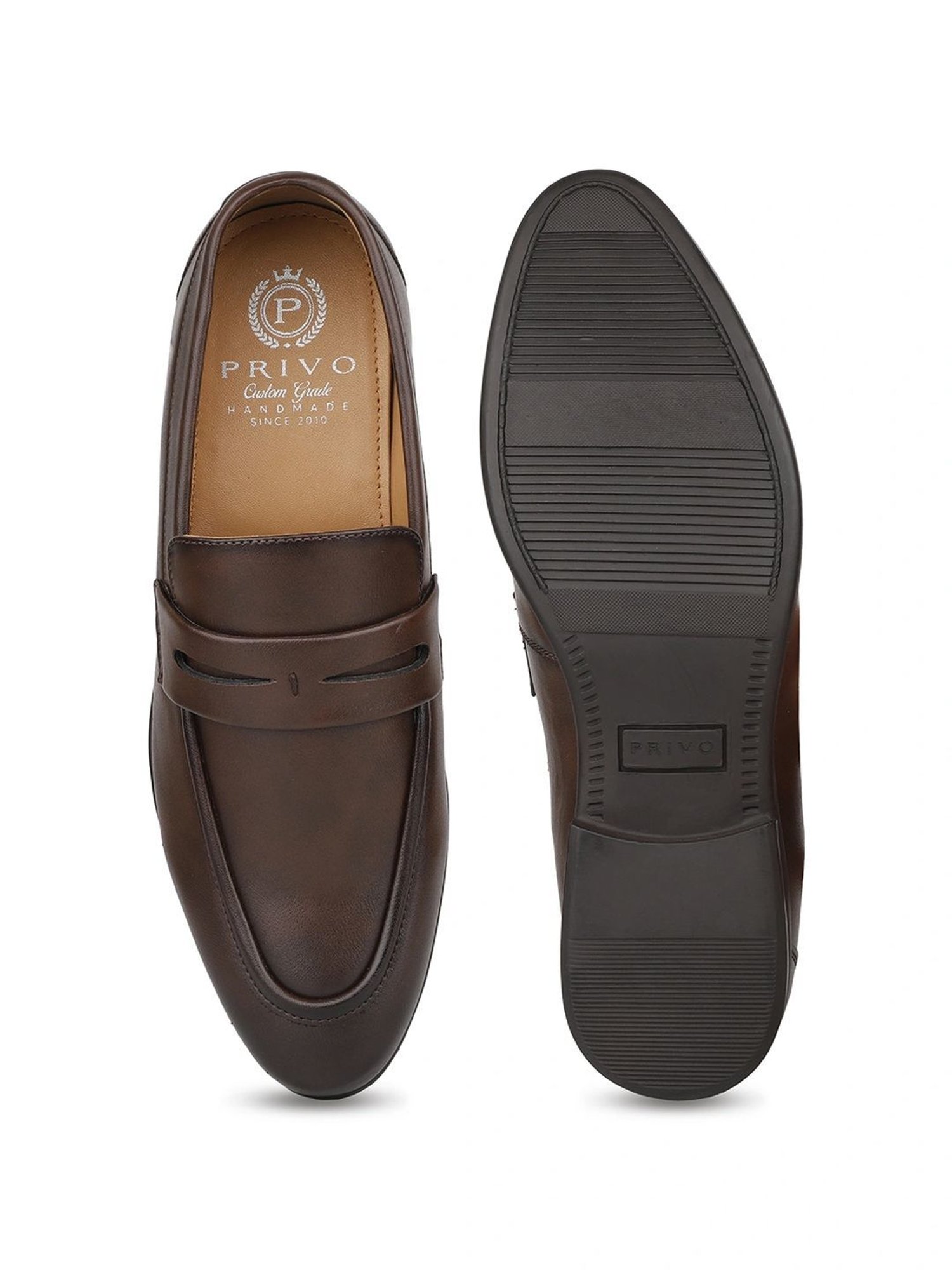 Privo by Inc.5 Men's Brown Formal Loafers