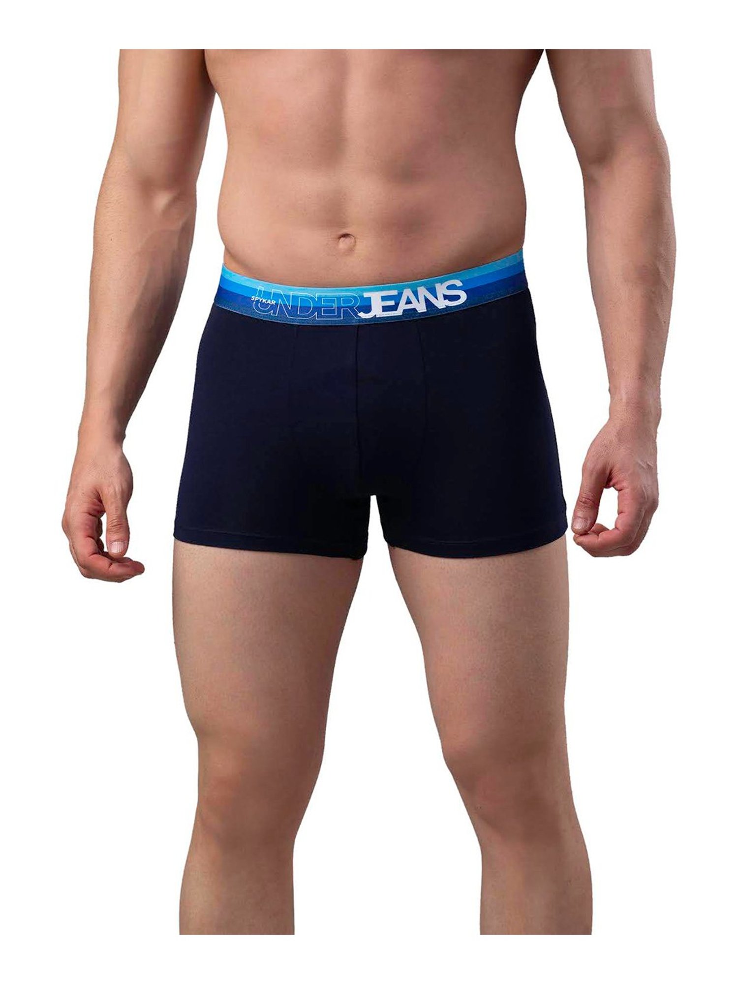 UnderJeans by Spykar Dark Blue Trunks