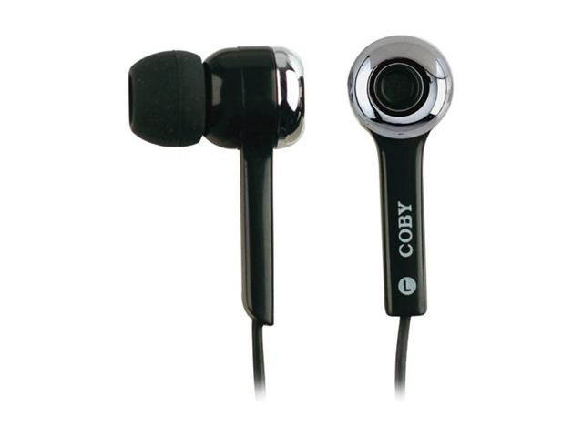 COBY CV-E31 BLACK Canal Noise Isolating Earphone