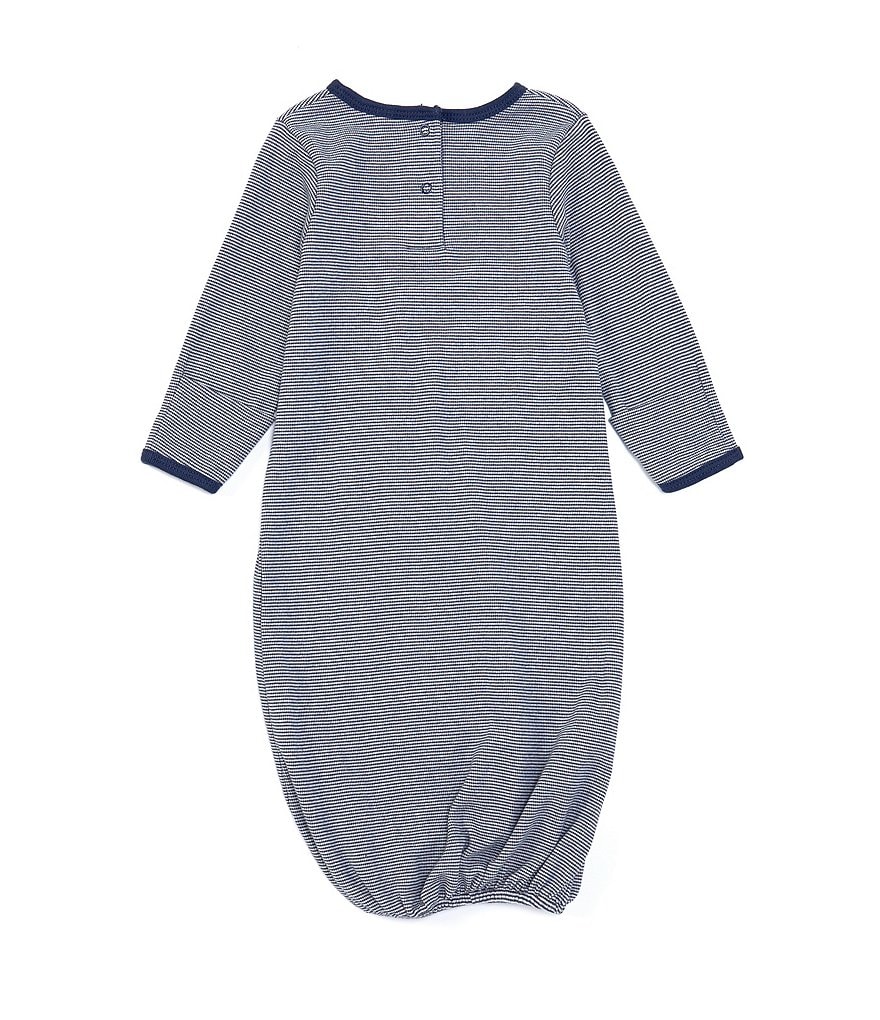 Luvable Friends Baby Boy Cotton Long-Sleeve Gowns 3pk, Little Man, 0-6 Months