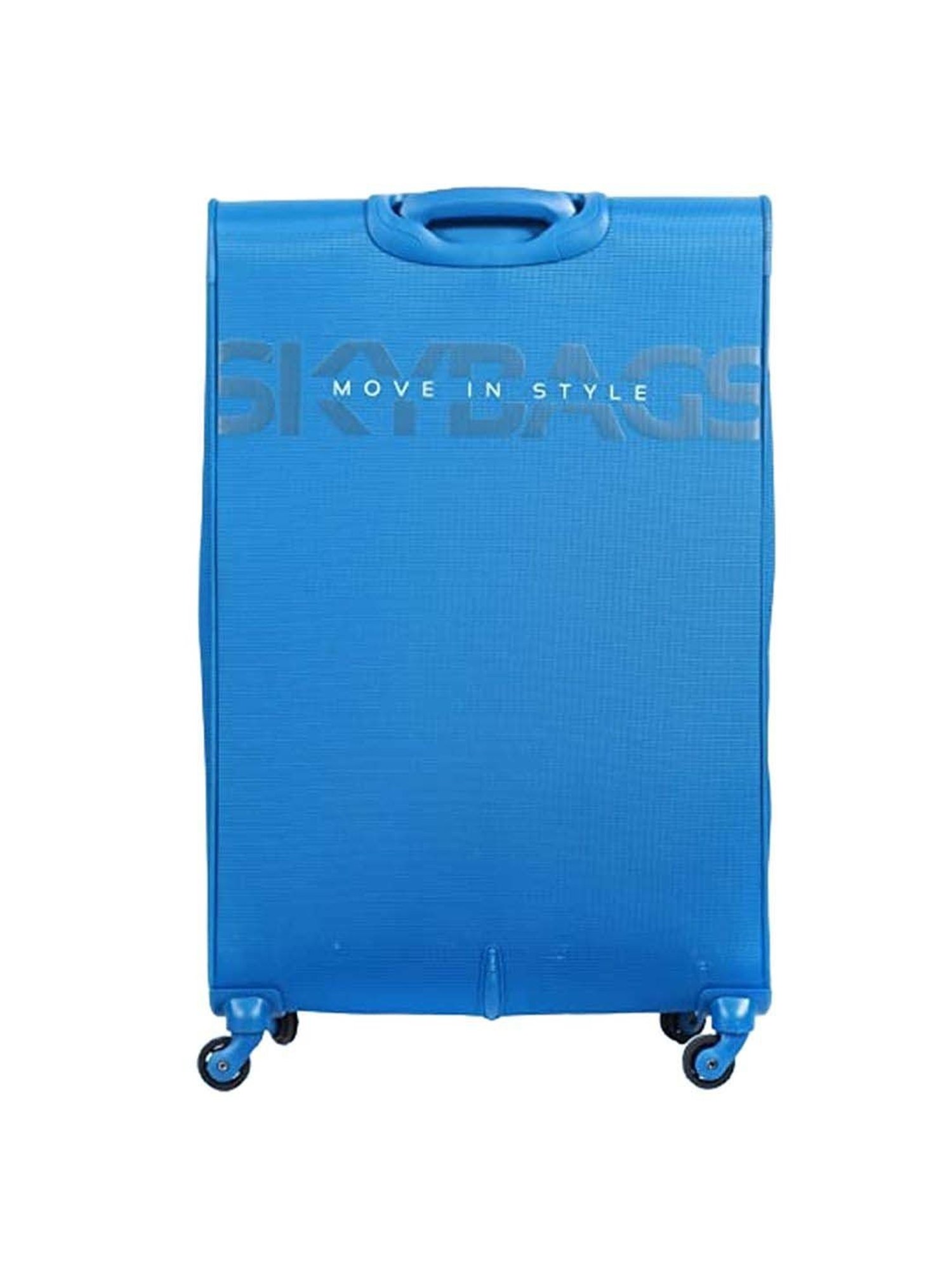 Skybags Vanguard Plus Blue Solid Trolley Bag Pack of 2 - 71 cms & 82 cms