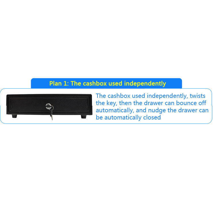 Cash Register Drawer Box 5 Bill 5 Coins Tray Compatible Works POS Printers RJ11