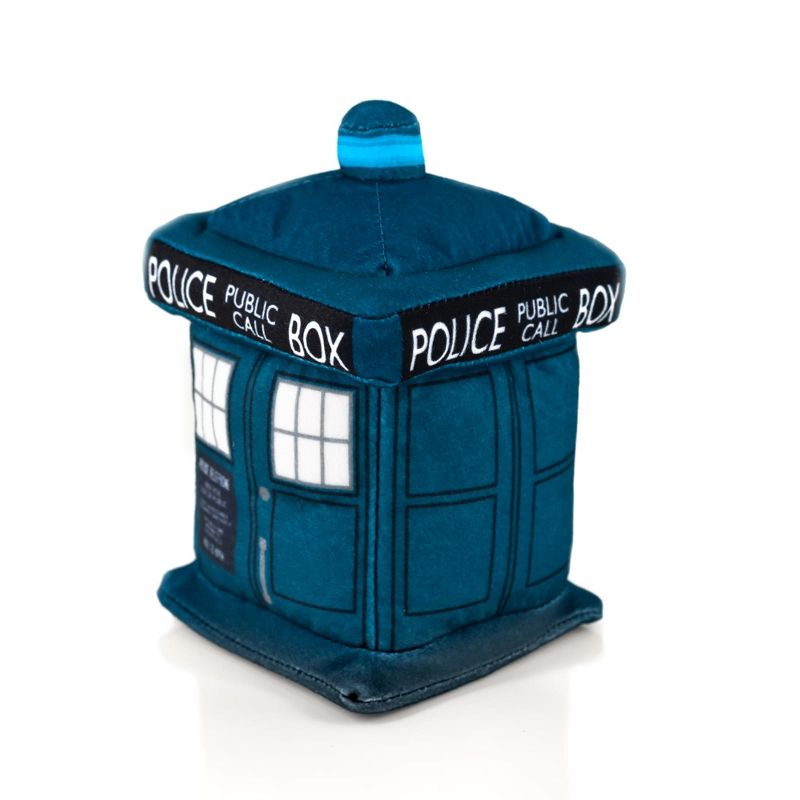 Seven20 Doctor Who 4.5-Inch Plush TARDIS and 13th Doctor Enamel Collector Pin