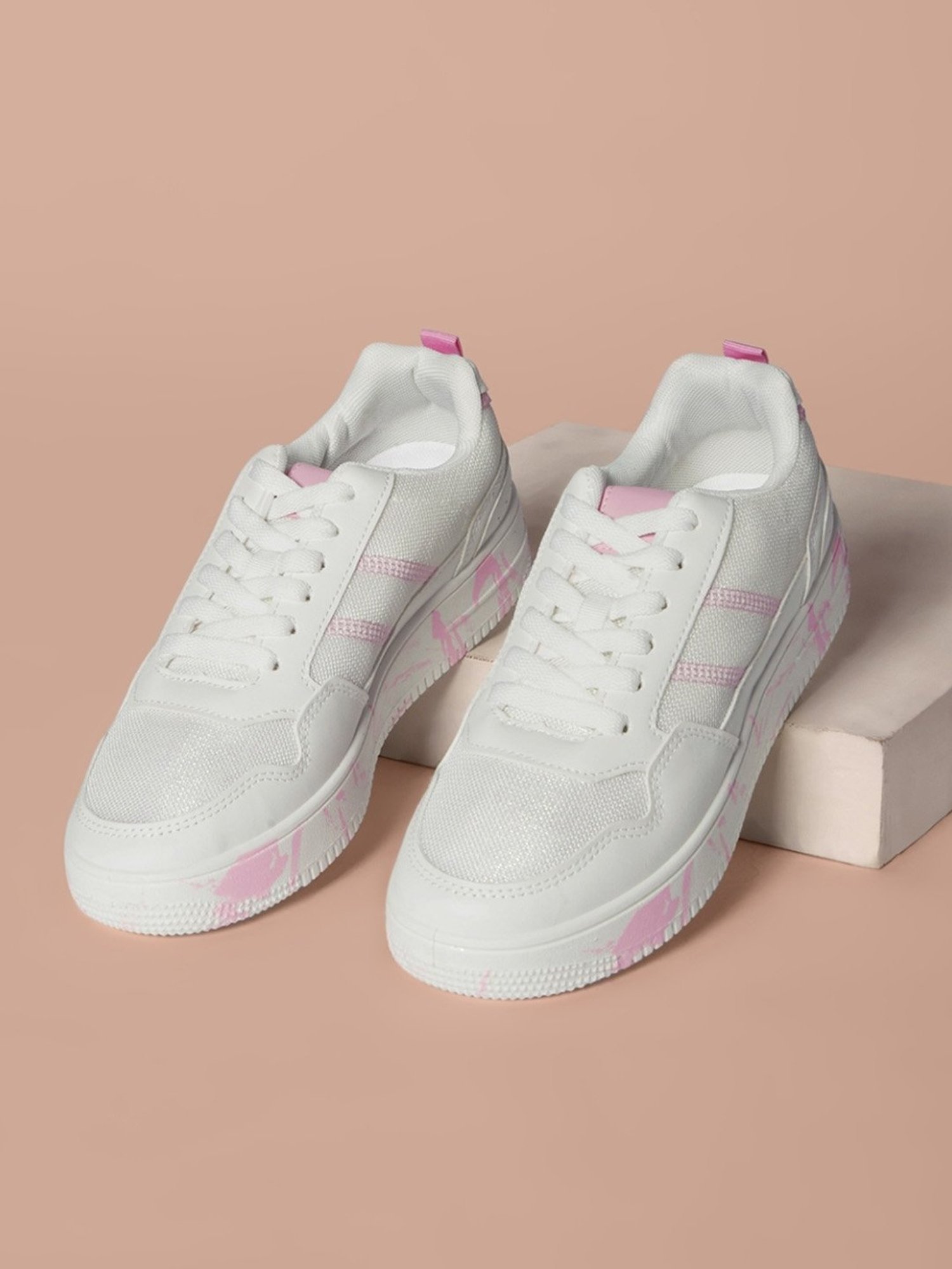 Forever Glam by Pantaloons Women's Off White Sneakers