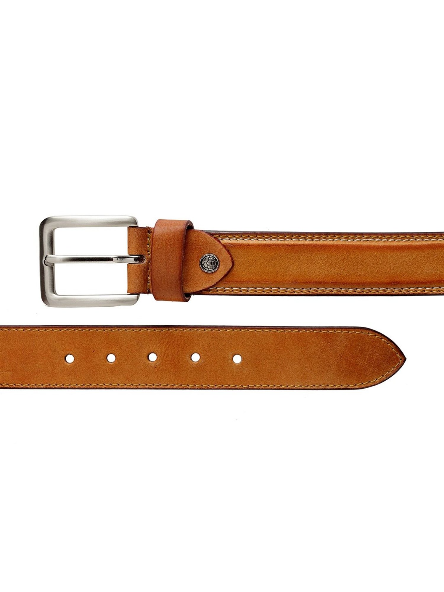 Tan Leather Waist Belt for Men