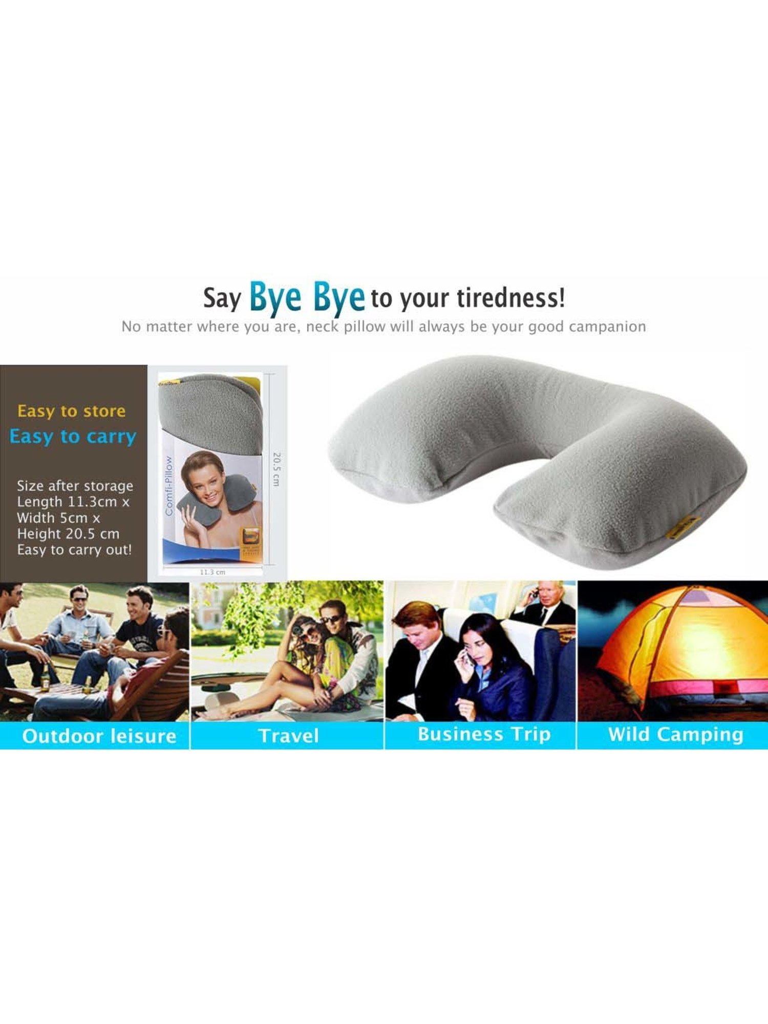 Travel Blue Blue Inflatable Neck Pillow