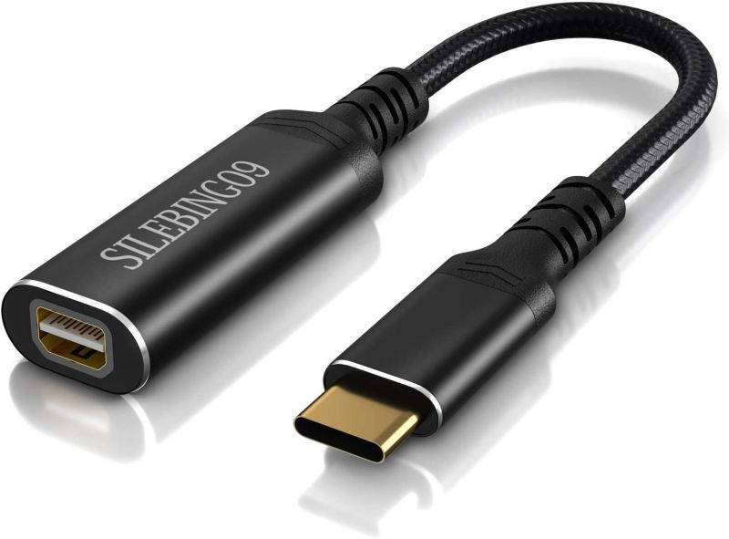 USB C to Mini DisplayPort Adapter SILEBING09 USB C(Thunderbolt 3) to Mini DP Adaptor 4K@60Hz USB 3.1 Type-C to Mini DP Adapter for iPad Pro 2018 MacBook 2017 Samsung S10(No Thunderbolt 2)