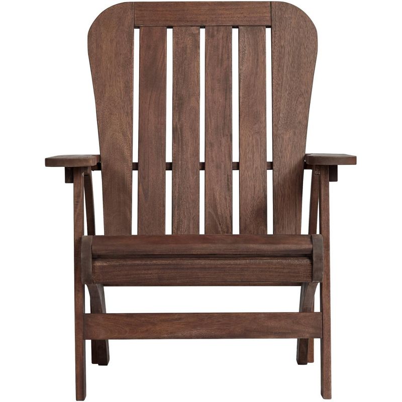 Teal Island Designs Dylan 28 1/2" Wide Acacia Dark Wood Outdoor Adirondack Chair