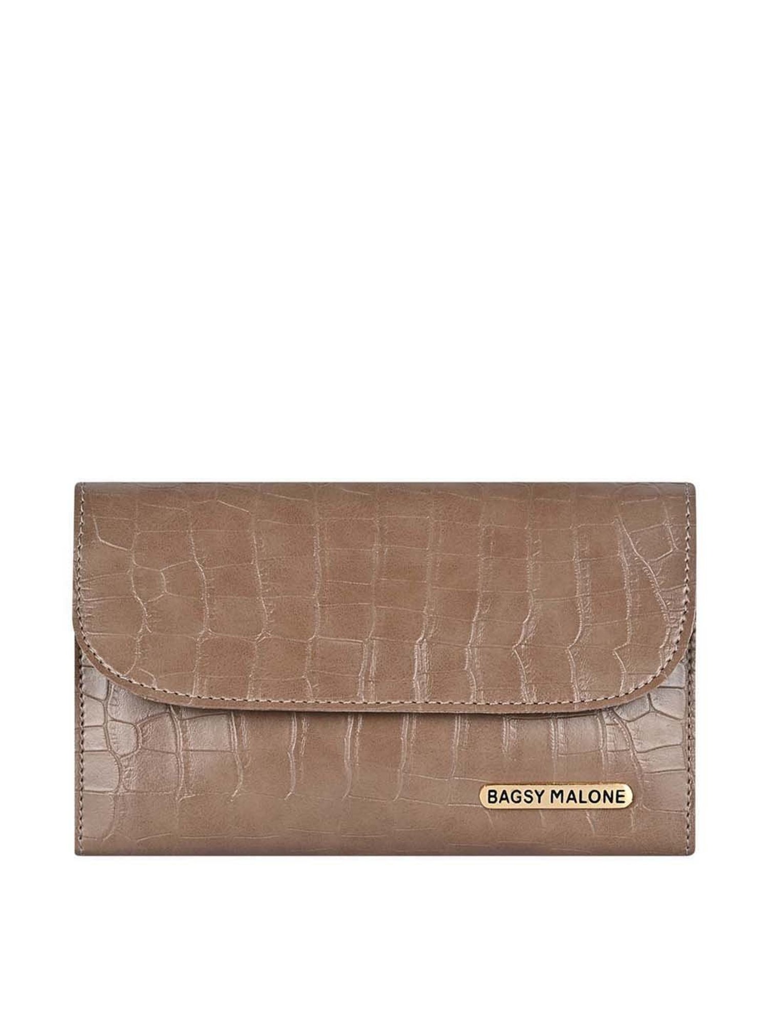 Bagsy Malone Brown Textured Clutch