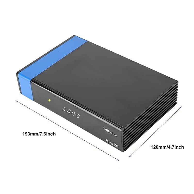 Full HD 1080P DVB-S2 FTA Digital Satellite Receiver with Remote Control for GTMEDIA V8 Nova, Built-in WiFi, Support H.265, PowerVu, Biss Key(US)