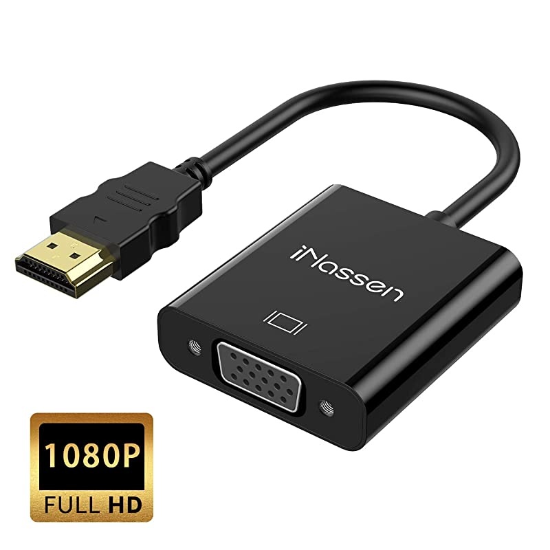 Hdmi to VGA Male to Female Adapter GoldPlated HDMI to VGA Adapter 1080p Hdmi VGA Adapter Converter for PC Monitor Projector HDTV Xbox and More