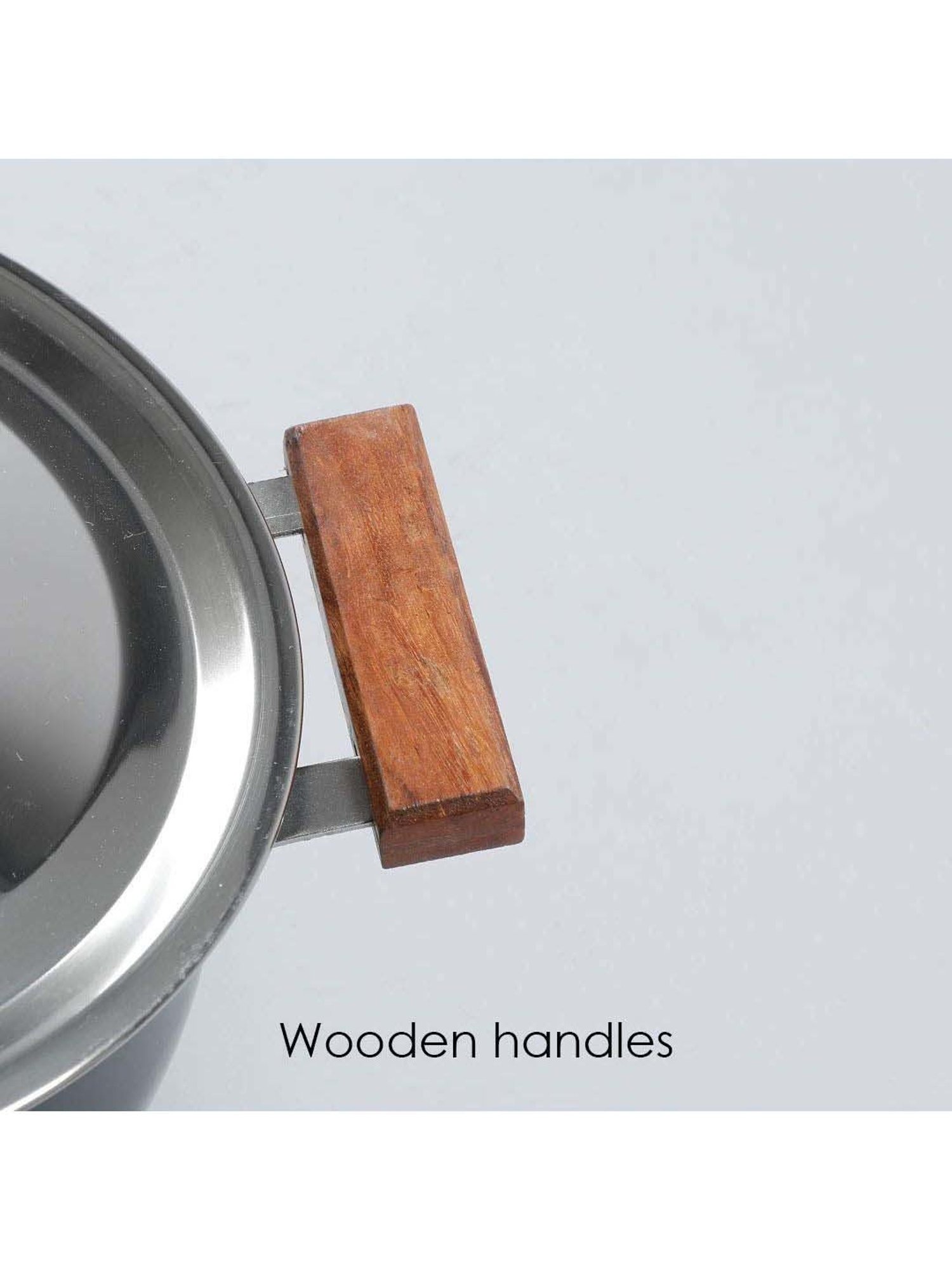 Hawkins Silver & Transparent Stainless Steel 19 cm Gas Compatible Handi With Lid (2 L) - Set of 1