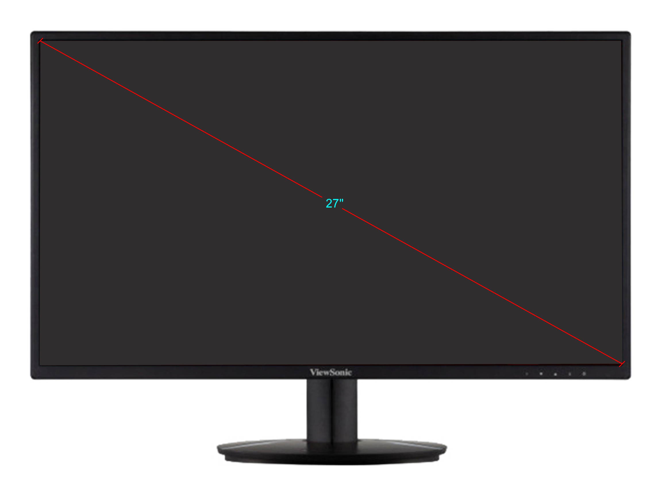 ViewSonic VA2718-sh 27" Full HD 1920 x 1080 75 Hz D-Sub, HDMI, Audio Out IPS Monitor