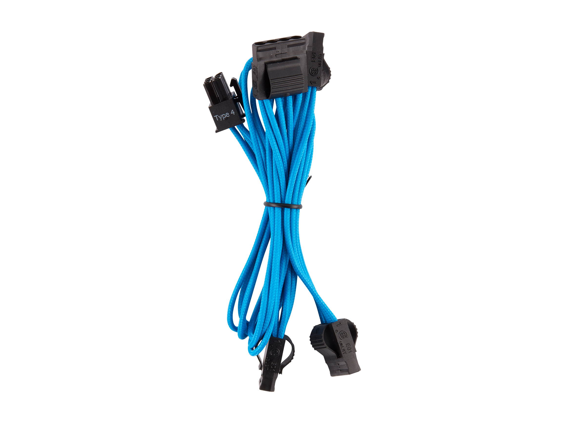 Micro Connectors 30cm Addressable RGB (ARGB) 1 to 4 Splitter Cable with/5 Male Pins (F04-04ARGB-30)
