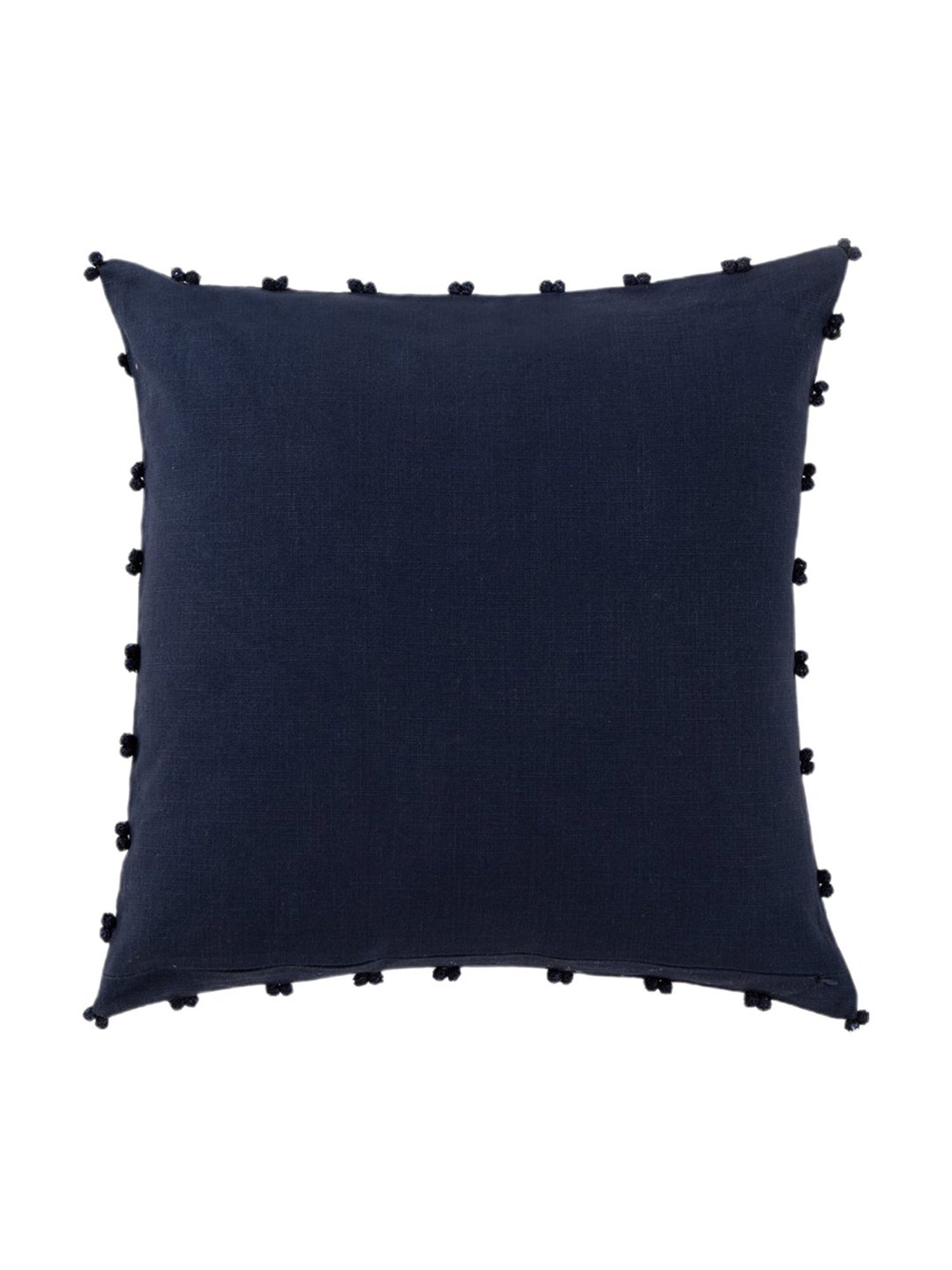 Home4U Dark Blue Cotton Cushion Cover