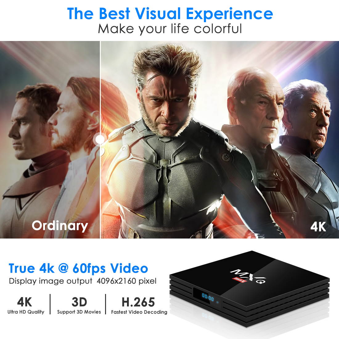 Android 9.0 TV Box, Superpow MXQ MAX Smart TV Box RK3328 Quad Core 4GB RAM+64GB ROM [2020 Ultima Versione], BT 4.1/4KUHD /3D/ H.265/HDMI/2 Porte USB