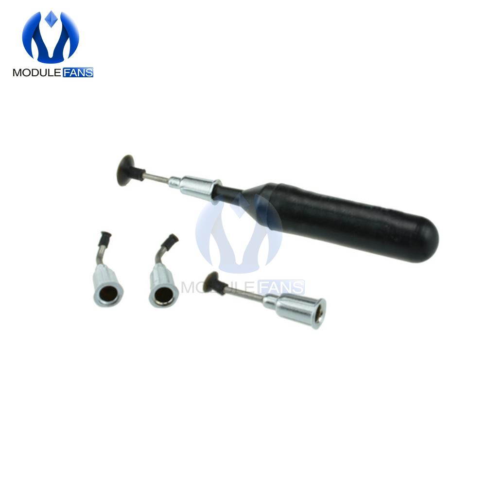 SMD IC Vacuum Sucking Pen Picker Pick Hand Tool 4 Suction Headers for MT-668 top