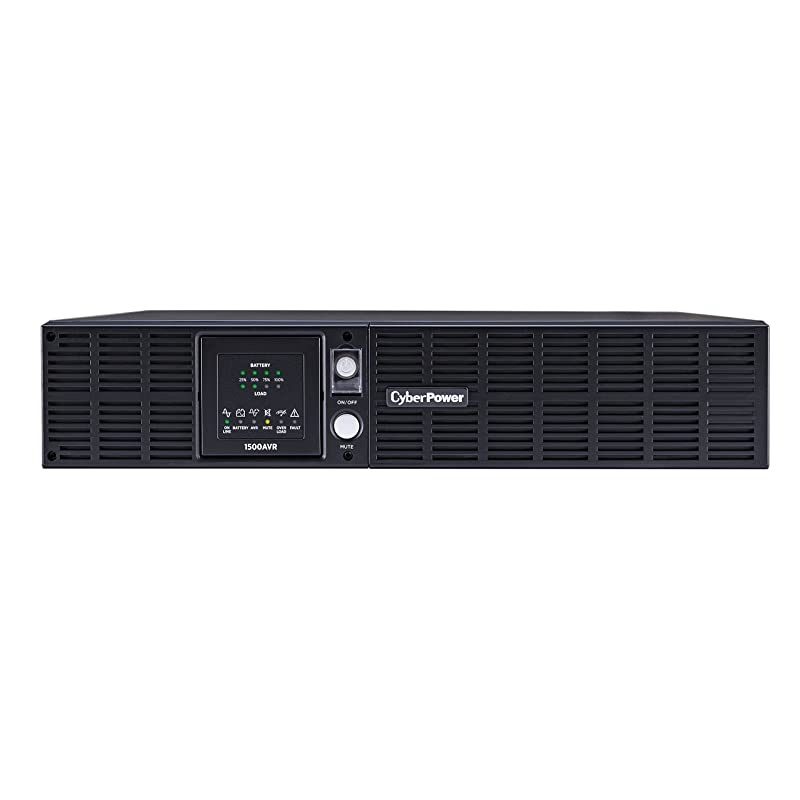 CPS1500AVR Smart App LCD UPS System, 1500VA/900W, 8 Outlets, AVR, 2U Rack/Tower,Black
