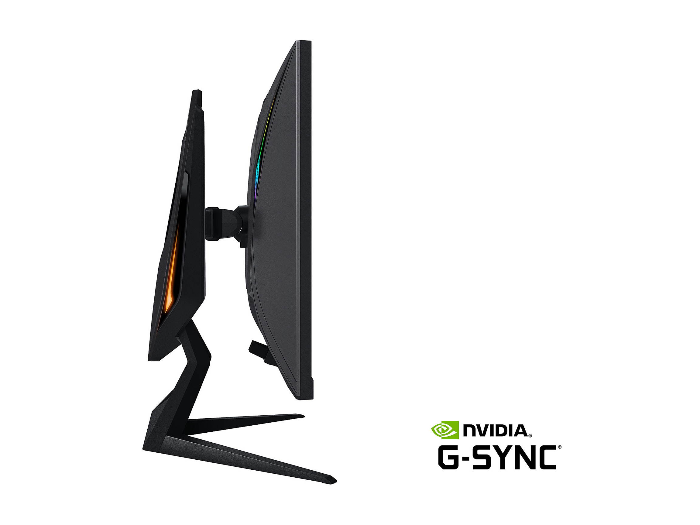 AORUS FI27Q-X 27" 240Hz 1440P HBR3, G-SYNC Compatible, SS IPS Gaming Monitor, Exclusive Built-in ANC, 2560 x 1440, 0.3ms Response Time, HDR, 93% DCI-P3, 1x Display Port 1.4, 2x HDMI 2.0, 2x USB 3.0