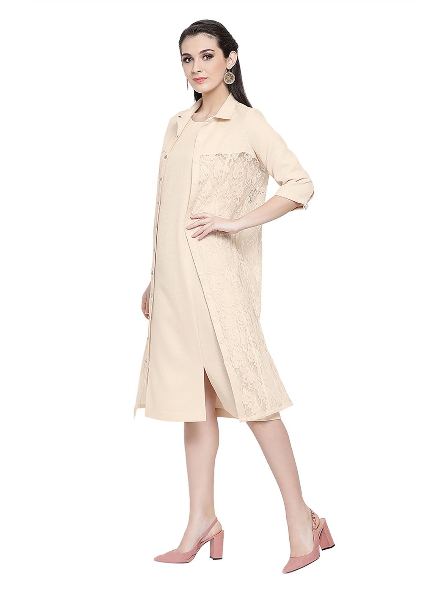 Office & You Off White Lace Jacket