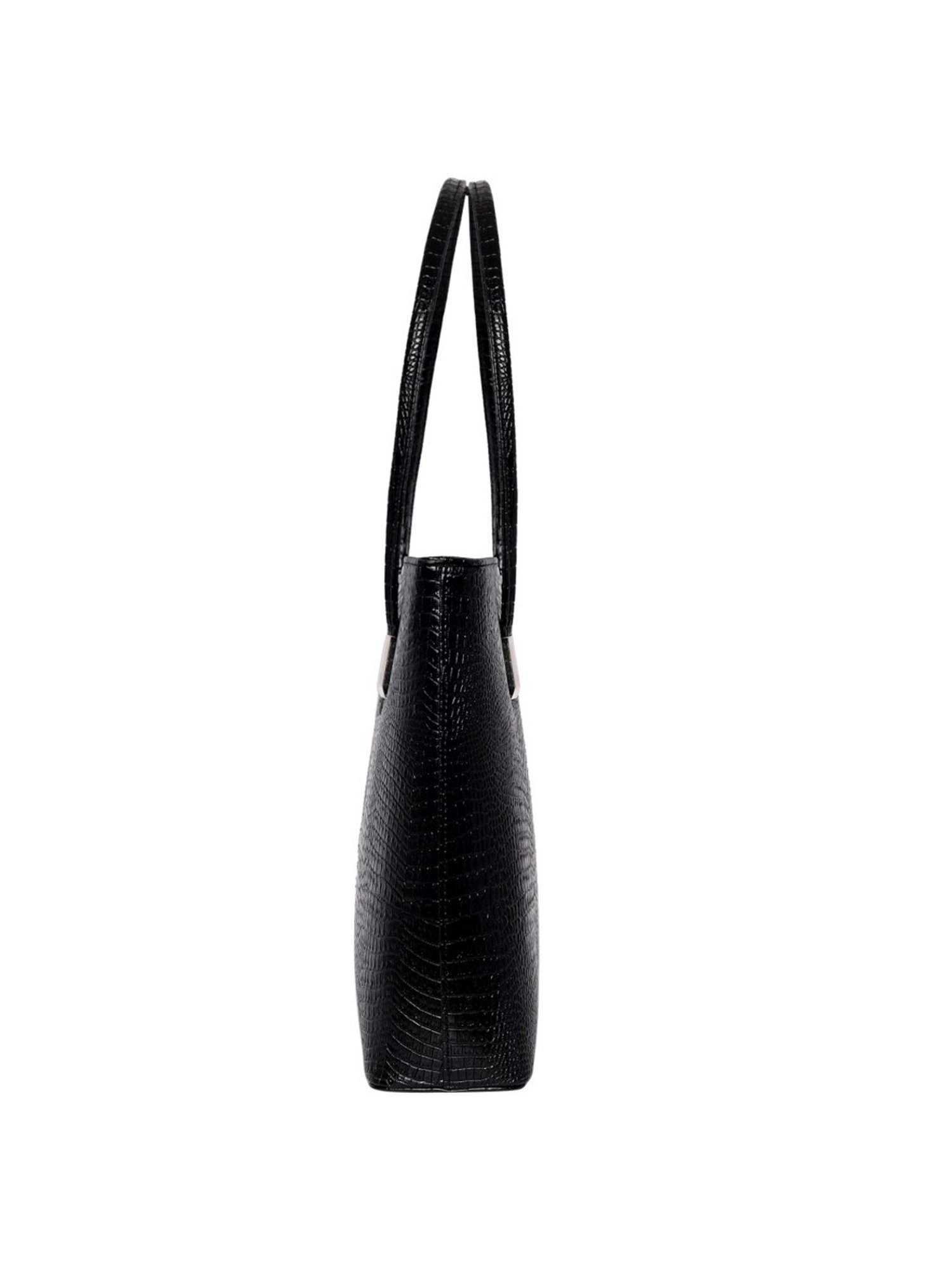 Lino Perros Black Textured Large Tote Handbag