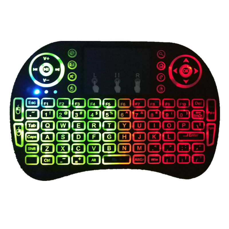 Mini i8 2.4G Air Mouse Wireless Keyboard Black with Touchpad