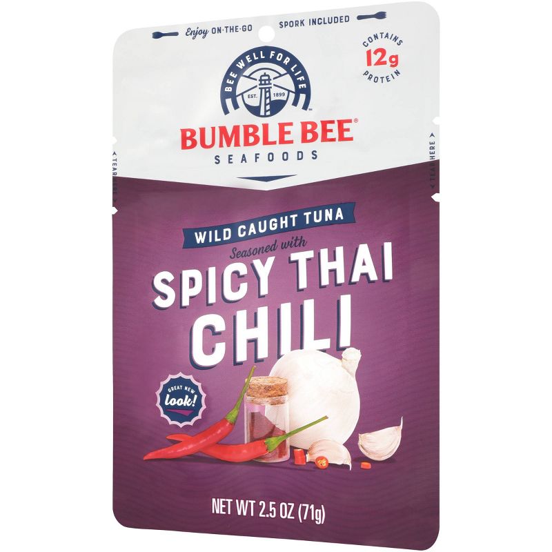 Bumble Bee Thai Chili Seasoned Tuna Pouch with Spoon - 2.5oz