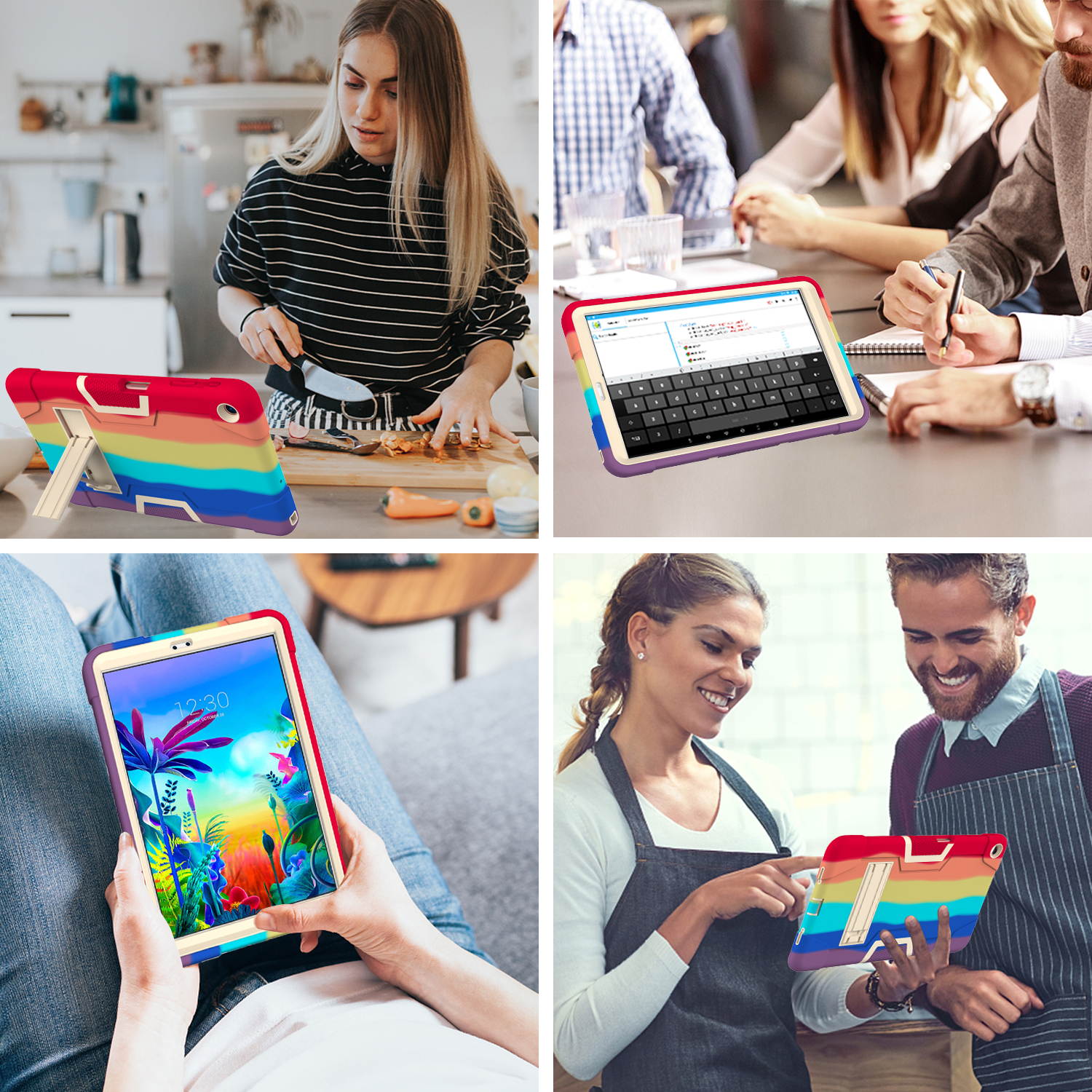 Mignova Case for LG G Pad 5 10.1" Case 2019,Heavy-Duty Drop-Proof and Shock-Resistant Rugged Hybrid case with Built-in Stand , for LG G Pad 5 10.1 inch FHD Tablet 2019