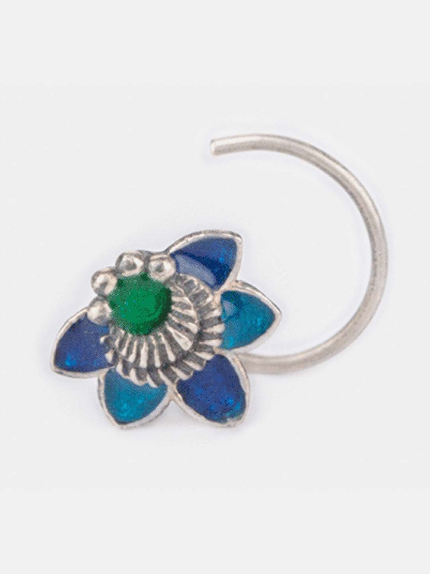 Shaya 92.5 Sterling Silver Owning My Delusional Optimism Nosepin