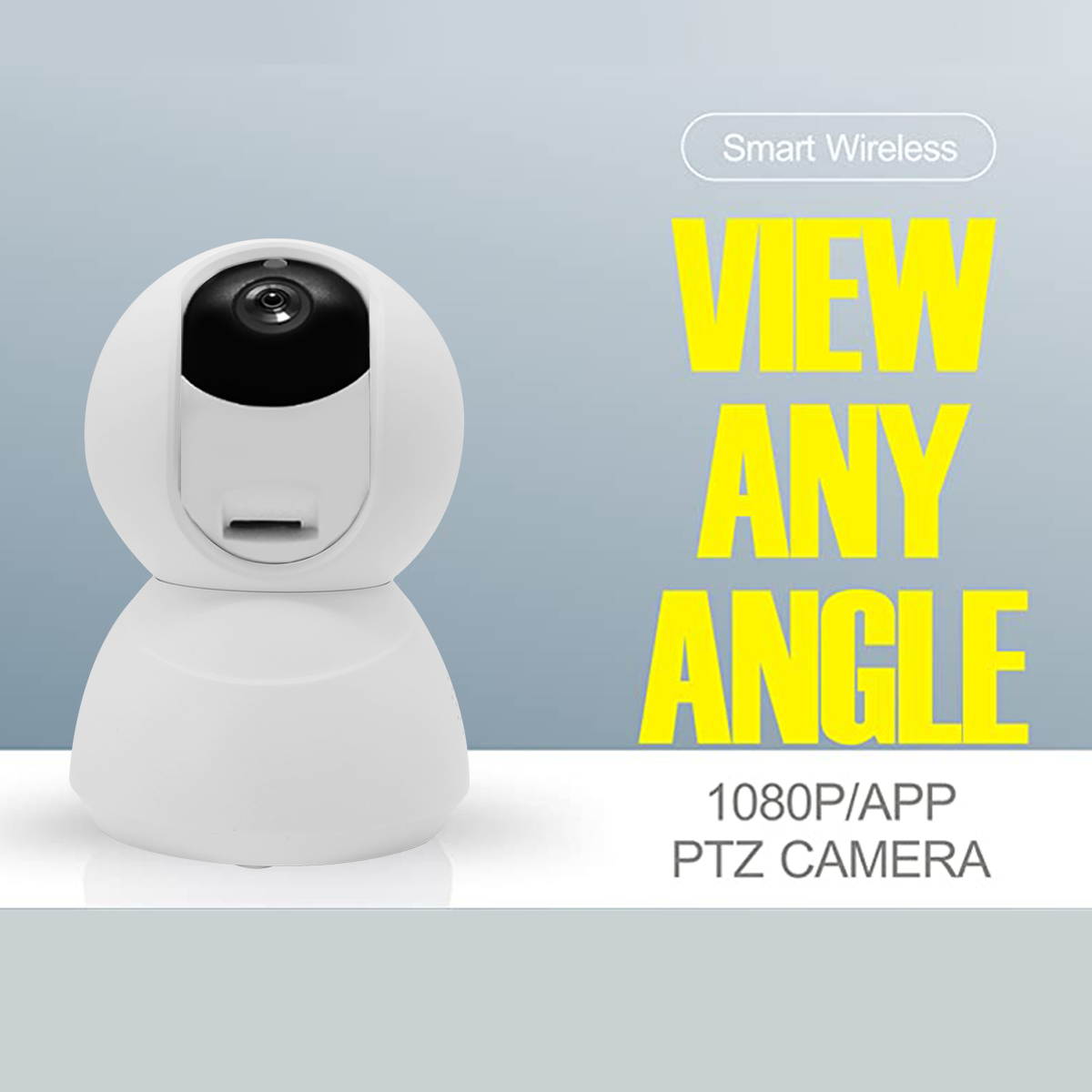 eco4life Wi-Fi 1080p PTZ Security Camera with Smart Night Vision/ PTZ/ Two-Way Audio, WiFi Home Surveillance IP Camera for Baby/ Elder/ Pet/ Nanny Monitor. 24/7 monitoring, motion detect.