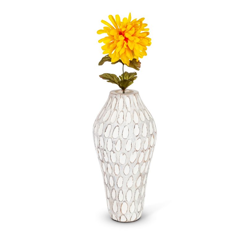 Lone Elm Studios Set of 2 11-inch tall Wooden Flower Vase