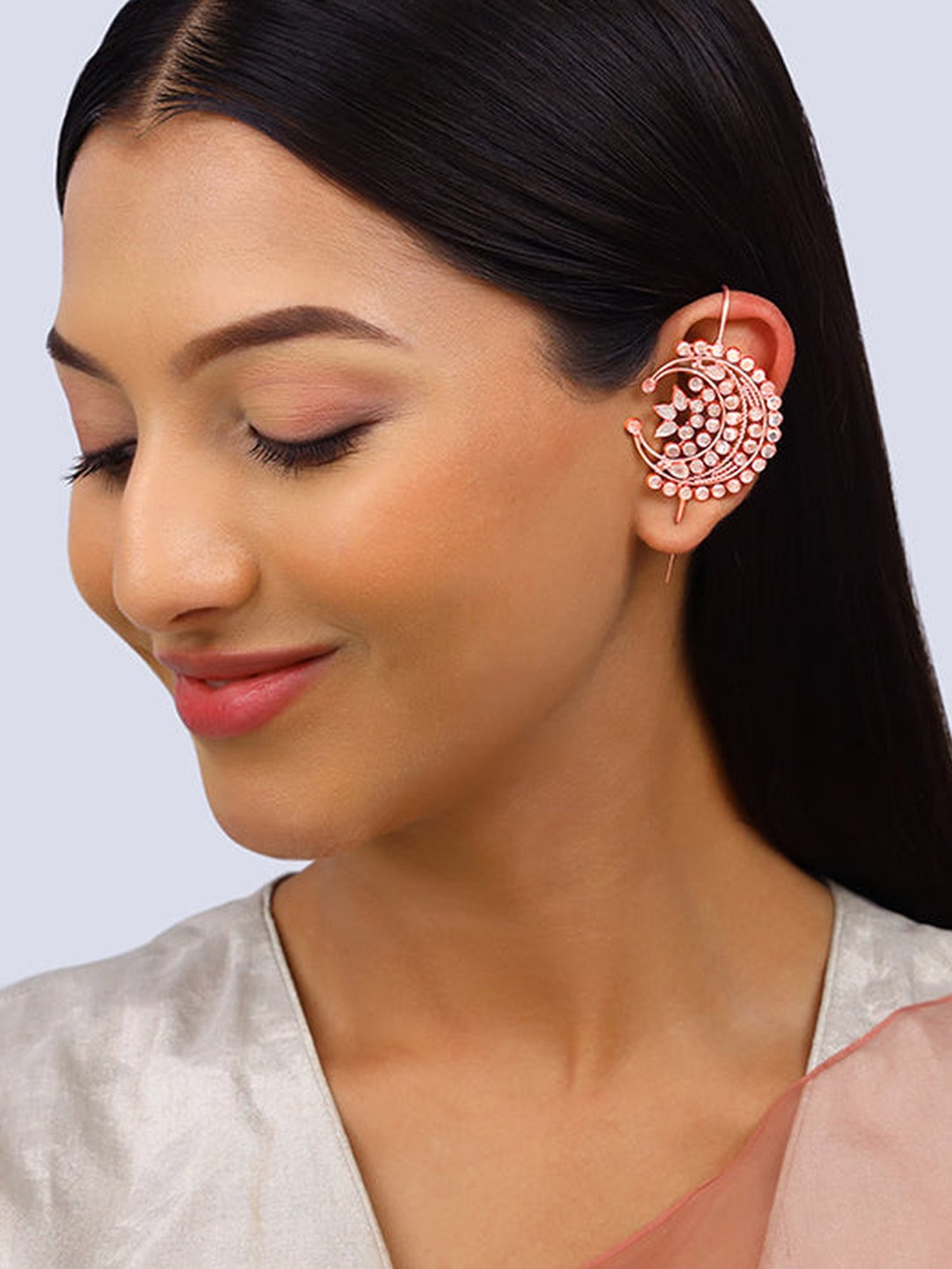 GIVA 925 Silver Dil Chori Ear Cuff for Women & Girls