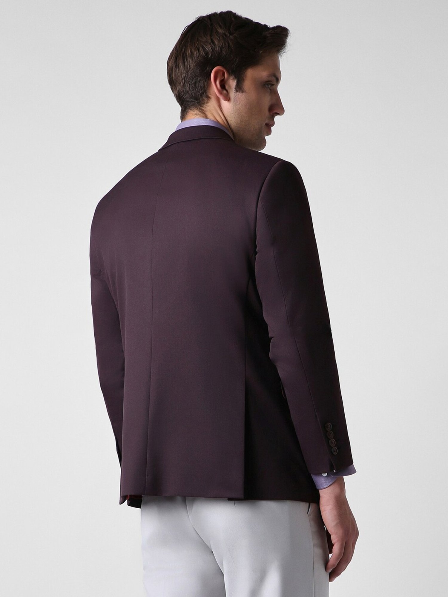 Van Heusen Maroon Slim Fit Blazer