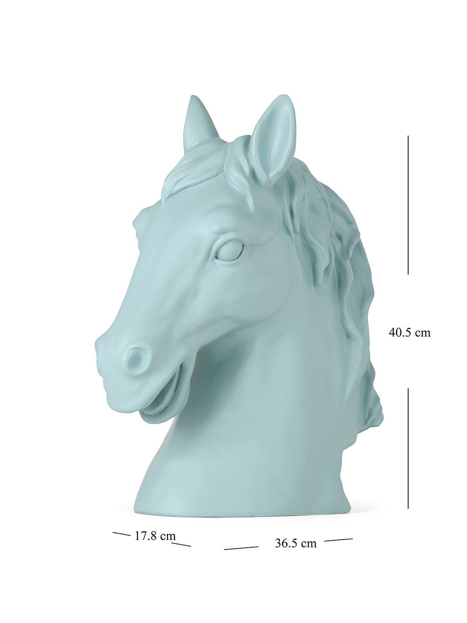 Pure Home and Living Blue Polyresin Solid Sculptures and Figurines