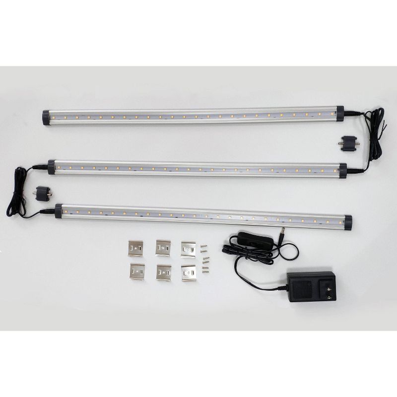 20" Led Workspace Light Bars Silver - Rocelco