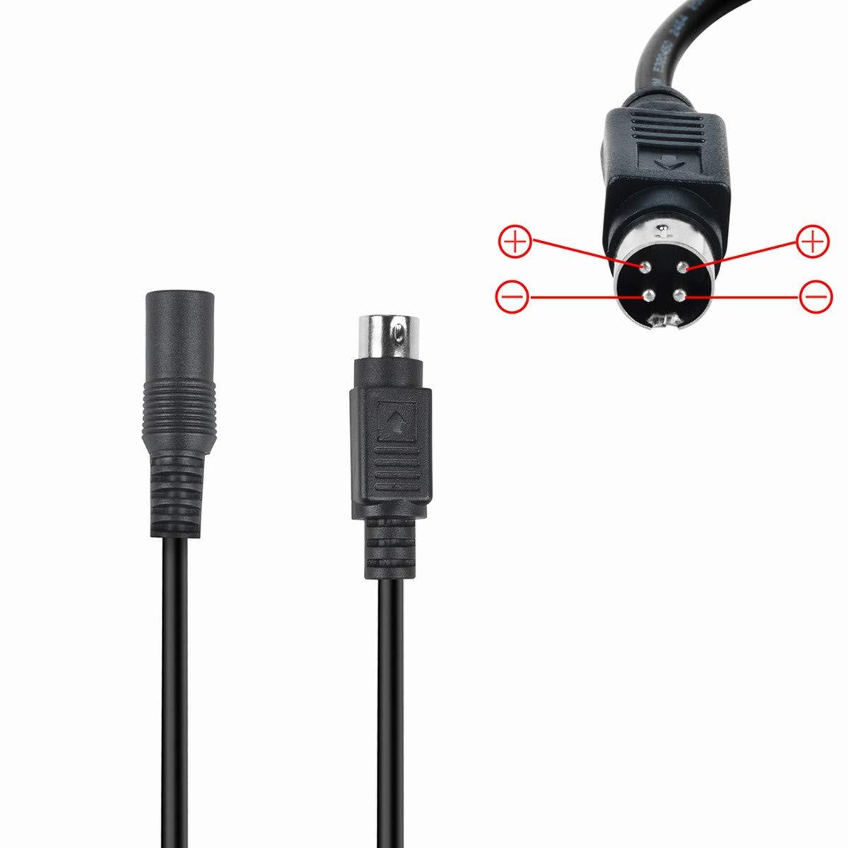 SLLEA 19V 180W 4-Pin DIN AC/DC Adapter for Touch Dynamic Breeze Performance All-in-One Intel Atom N270 POS Terminal 19VDC Battery Charger Mains (P1,P2 Positive 4-Pin Power Supply)