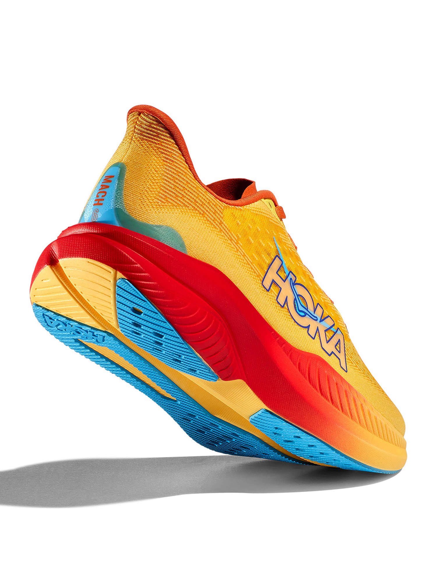 Hoka Women's W MACH 6 Poppy & Squash Running Shoes