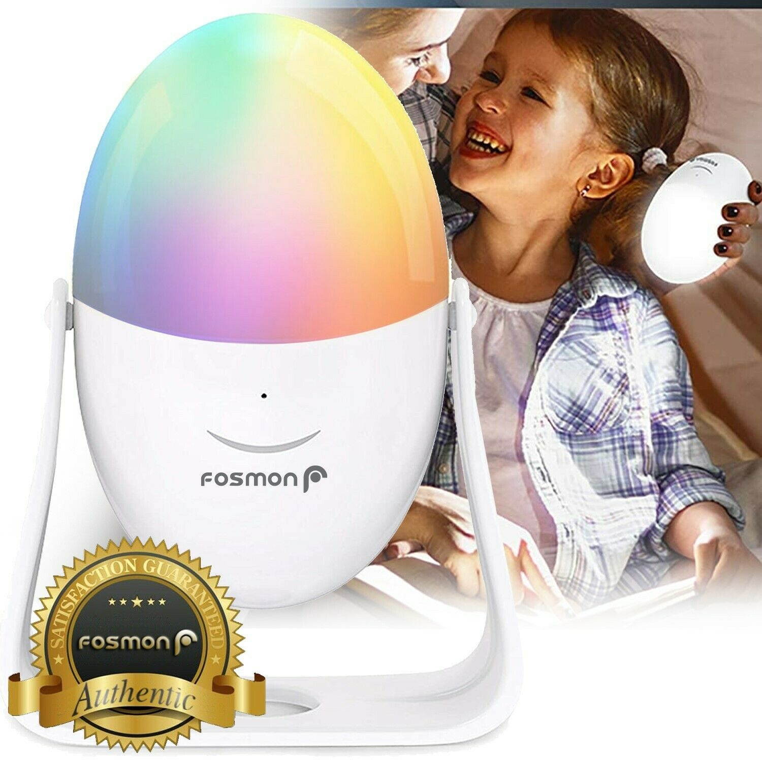 LED Kid Night Light Touch Control Color Change Baby Nursery Dimmable Lamp