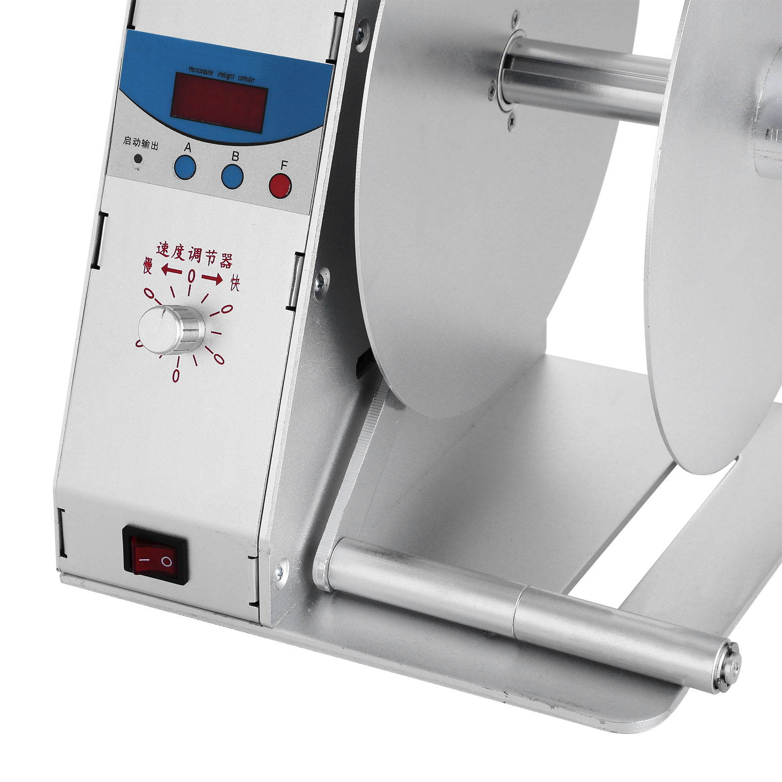 VEVOR Label Rewinder Digital Automatic Rewinding Machine Adjustable Speed 1 Core Sticker Tags Barcode Rewinder Label Printing Machine for Office Warehouse Production line