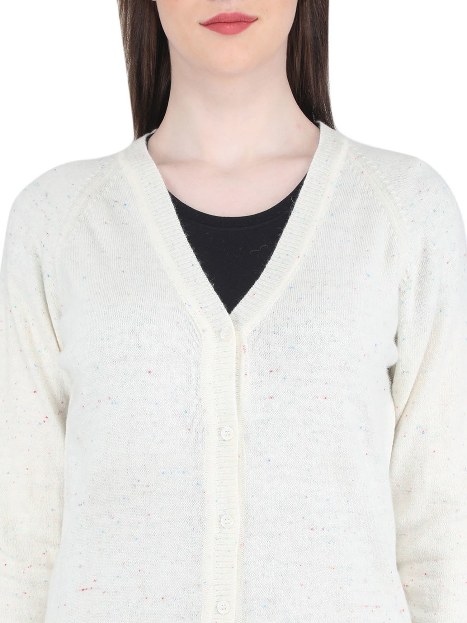 Monte Carlo Off White Cardigan