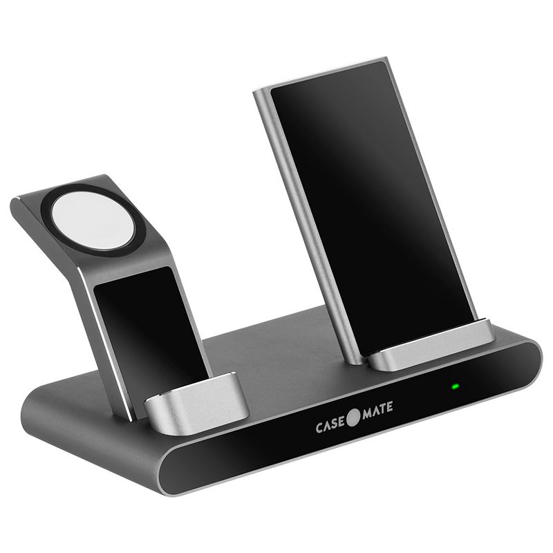 Case-Mate Power Pad Pro 3-in-1 Wireless Charger, Qi Certified - Black