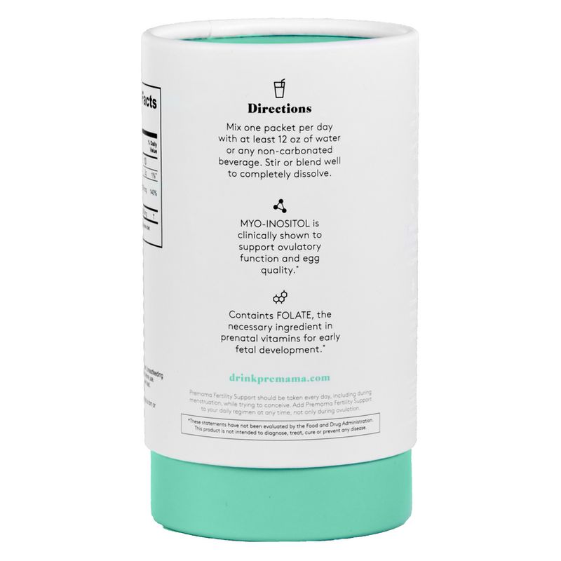 Premama Fertility Reproductive Support Vegan Drink Mix - Unflavored - 28pk