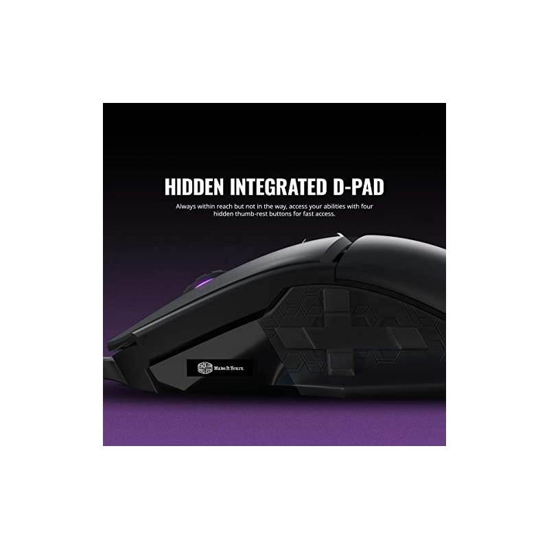 mm830 Gaming Mouse with 24 000 DPI Sensor Hidden DPad Buttons 4Zone RGB and Precision Wheel