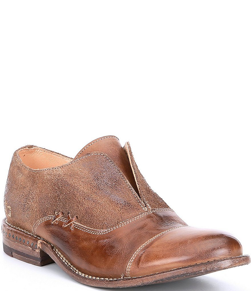 Bed Stu Rose Leather Slip-On Oxfords