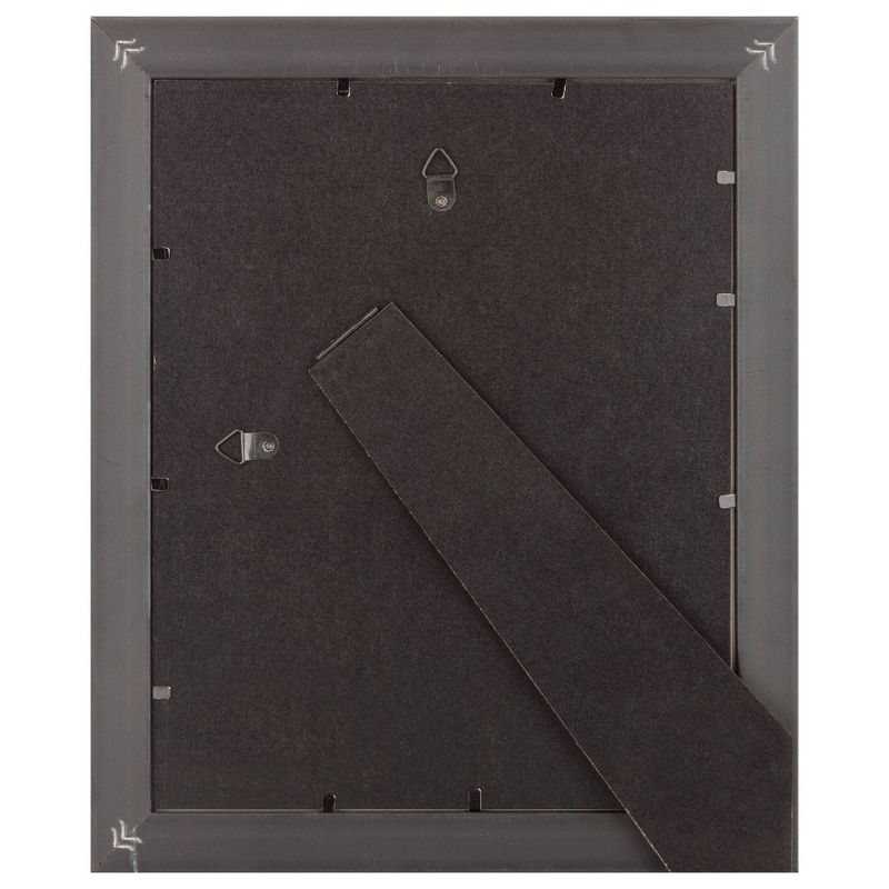 4pc (8" x 10") Rustic Tabletop or Wall Mount Picture Frames Distressed Black - Life Moments