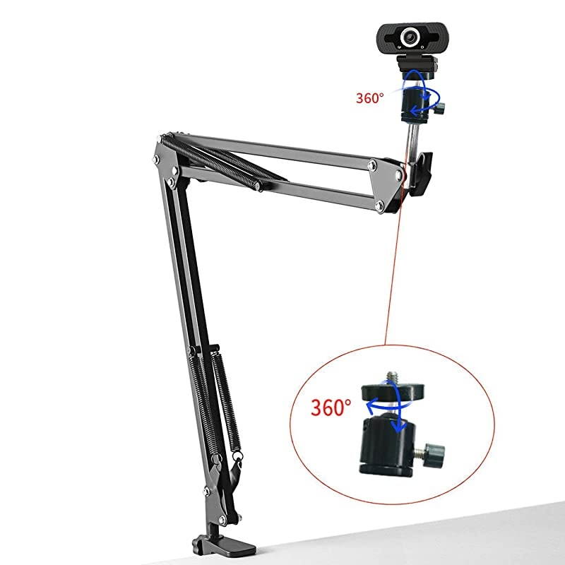 Webcam StandWebcam Clamp Mount Suspension Scissor Tripod Stand Holder Camera arm for Webcam W8 W5 C922 C930e C930 C920 C615